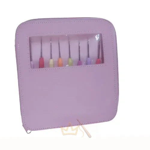 8 Rubber crochet hooks in a bag 18-1020